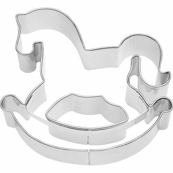 RBV Birkmann Ausstecher Schaukelpferd 7 Cm Silber 1 RBV Birkmann Ausstecher Schaukelpferd 7 Cm Silber