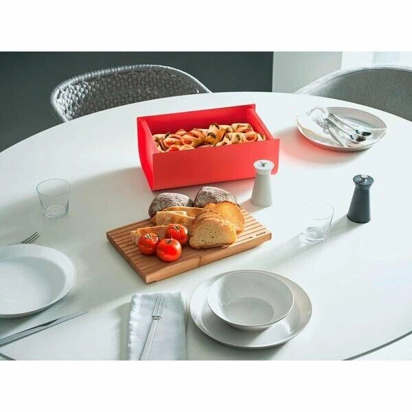 Alessi Brotkasten Mattina Rot 2 Alessi Brotkasten Mattina Rot – Bild 2