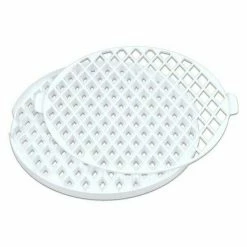 Städter Gitterstanze 30 Cm Rund Kunststoff Weiß