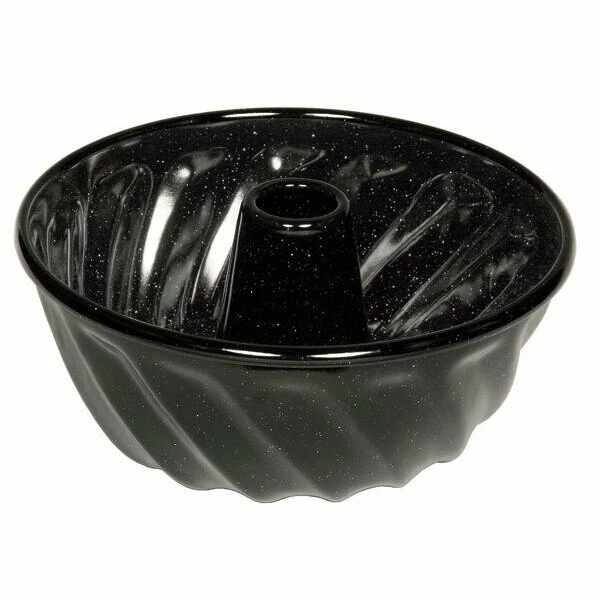 Riess Gugelhupfform Durchmesser 22cm Emaille Schwarz