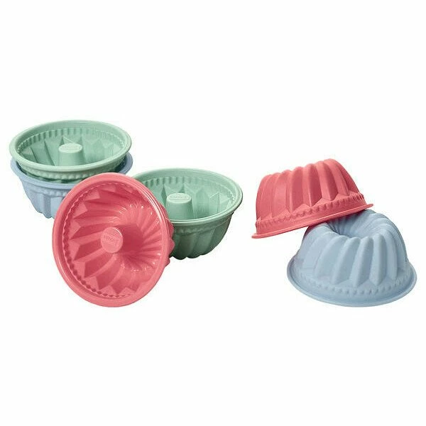 Lurch Mini-Gugelhupfform 6er-Set Flexiform Pastell-Mix