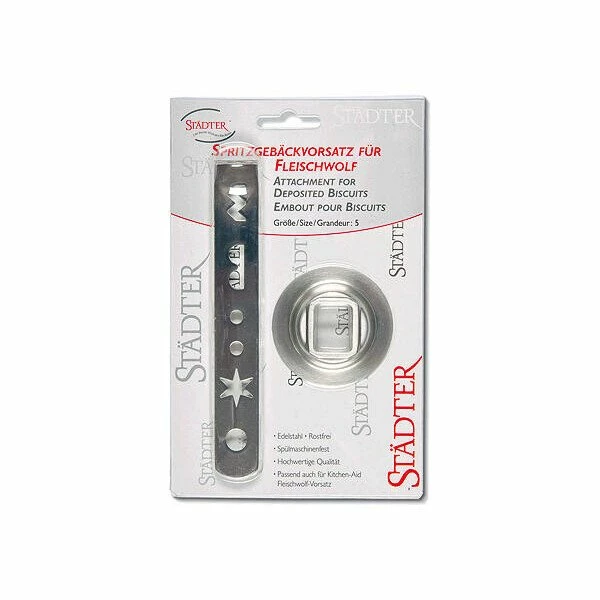 Städter Spritzgebäck Vorsatz Zu Fleischwolf FGA Gr. 5 Kitchen Aid 2 Städter Spritzgebäck Vorsatz Zu Fleischwolf FGA Gr. 5 Kitchen Aid – Bild 2