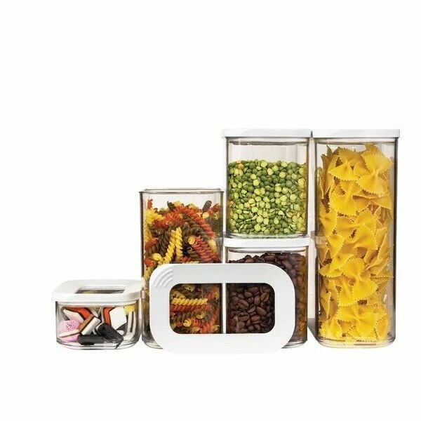 Mepal Vorratsdosen-Starterset 5-tlg. Modula Weiß 2 Mepal Vorratsdosen-Starterset 5-tlg. Modula Weiß – Bild 2