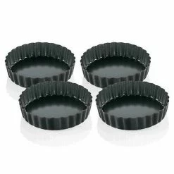 Küchenprofi Tartelettform 4er-Set 12 Cm Schwarz